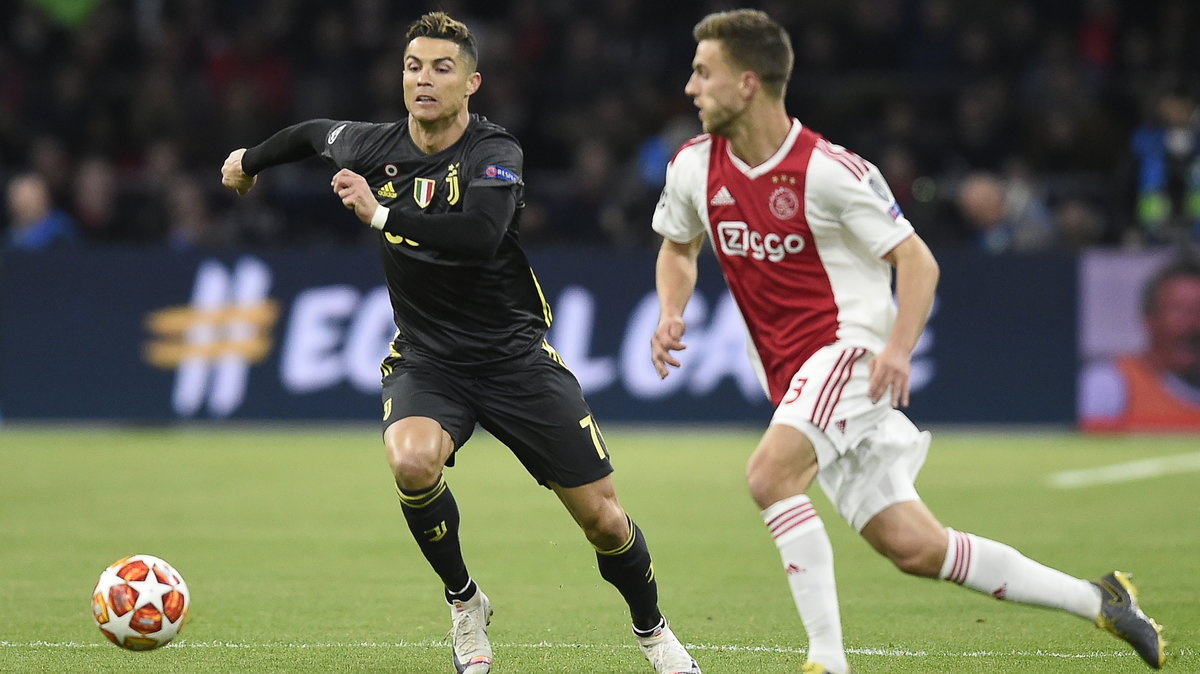 Cristiano Ronaldo w meczu z Ajaksem Amsterdam