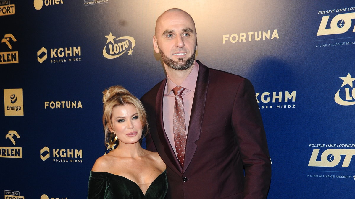 Marcin Gortat ze swoją partnerką Żanetą Stanisławską