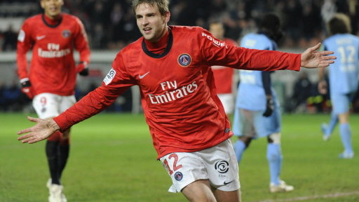 PSG - Brest: Mathieu Bodmer po strzeleniu gola