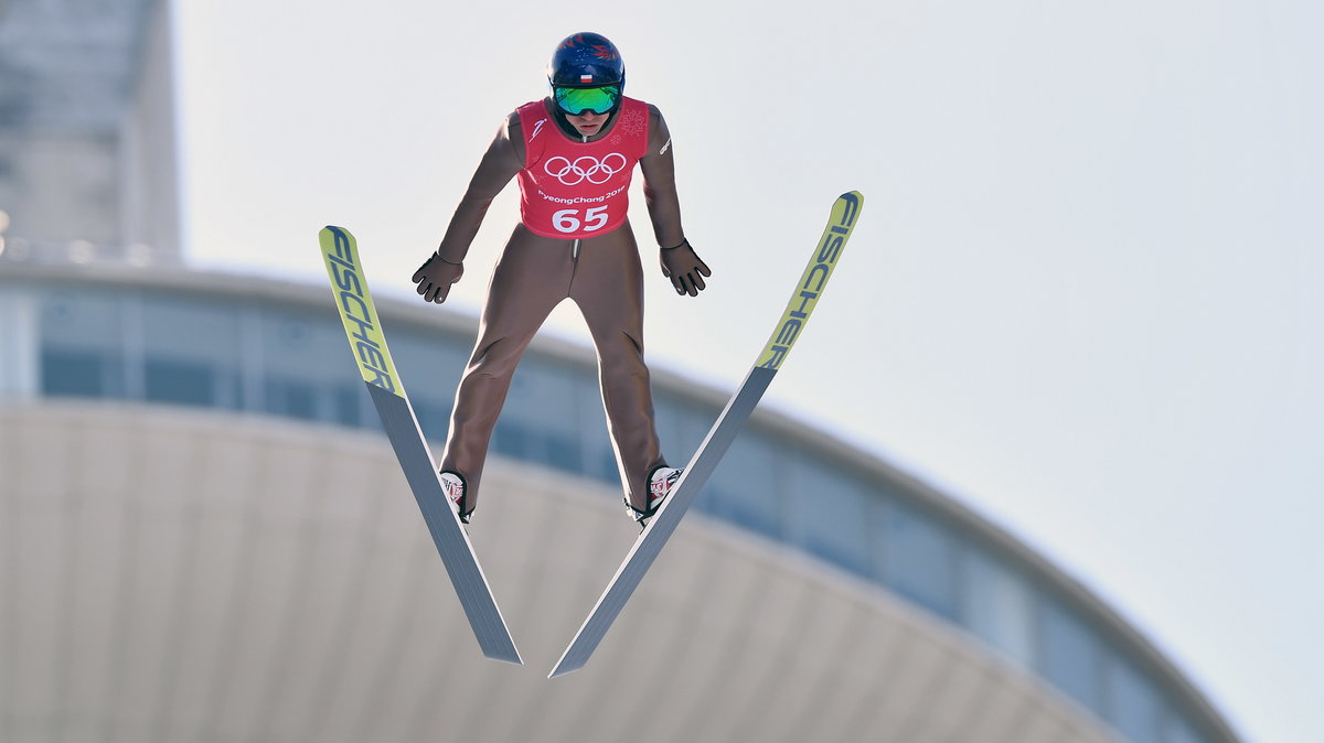 Kamil Stoch na skoczni w Pjongczangu