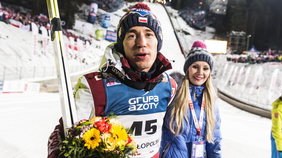 Kamil Stoch i jego żona Ewa Bilan - Stoch