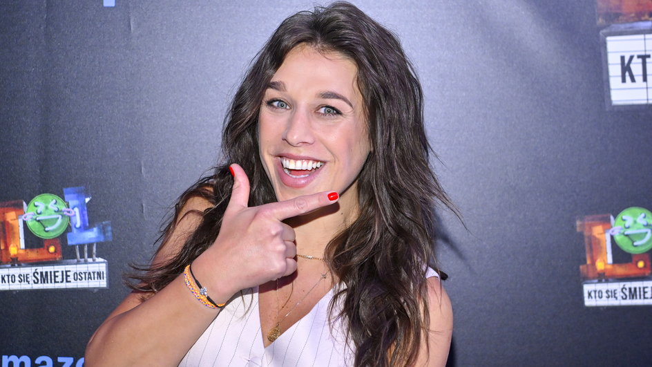 Joanna Jędrzejczyk na wydarzeniu promującym drugim sezon show "LOL: Kto Się Śmieje Ostatni"