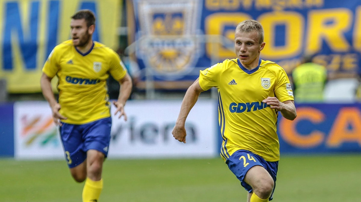 Pilka nozna. Ekstraklasa. Arka Gdynia - Slask Wroclaw. 16.07.2017