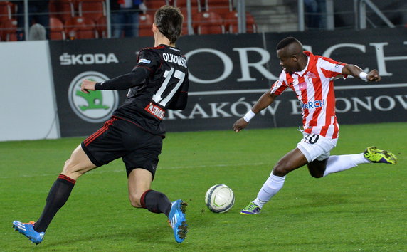 PIŁKA NOŻNA LIGA POLSKA CRACOVIA GÓRNIK ZABRZE (Saidi Ntibazonkiza)