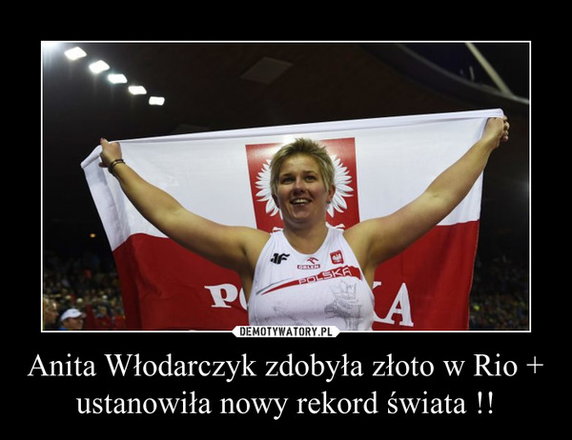 Rio 2016: Anita Włodarczyk zdobyła olimpijskie złoto