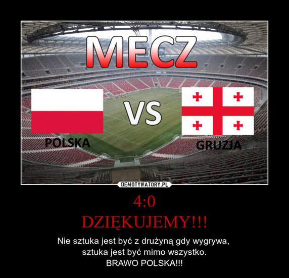 Internauci pod wrażeniem gry Polaków - memy po meczu