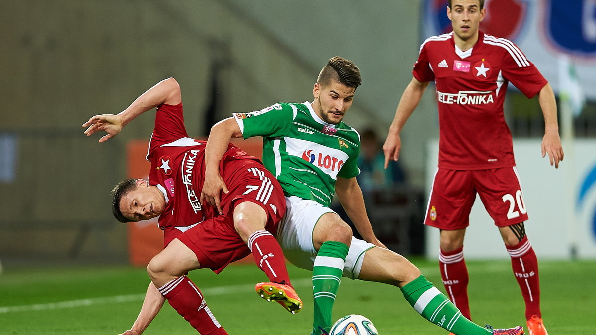 GDAŃSK PIŁKA NOŻNA LECHIA WISŁA (Antonio Colak Maciej Jankowski Boban Jović)