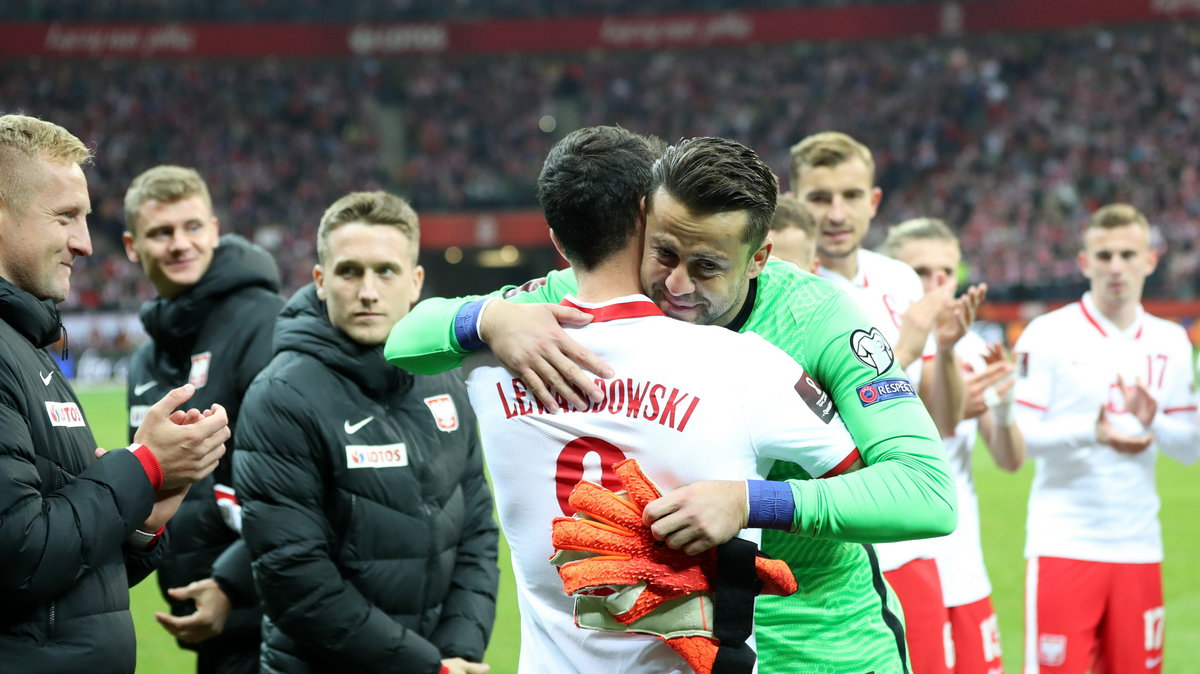 Łukasz Fabiański i Robert Lewandowski