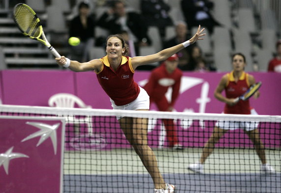 TENIS ZIEMNY FED CUP POLSKA HISZPANIA JANS ROSOLSKA LLAGOSTERA-V