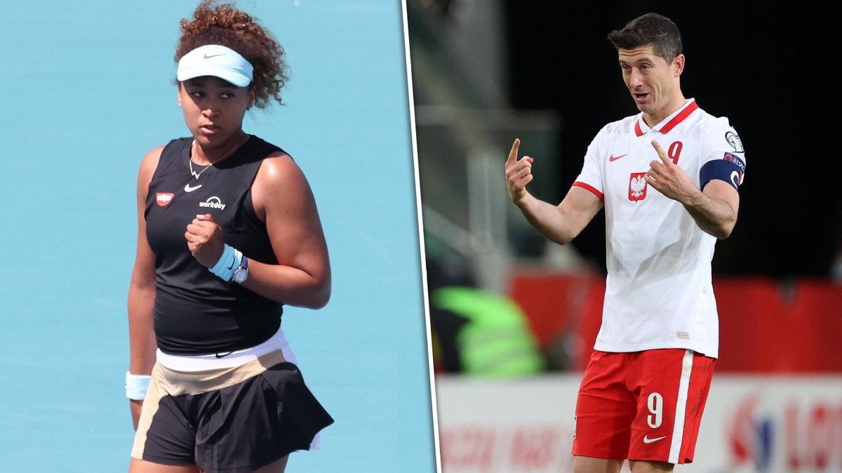 Naomi Osaka i Robert Lewandowski