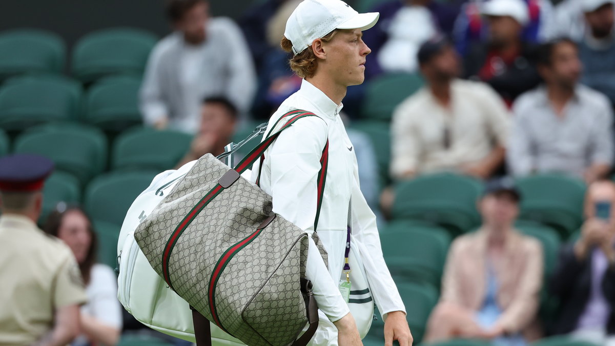 Jannik Sinner pojawił się na Wimbledonie z torbą Gucci
