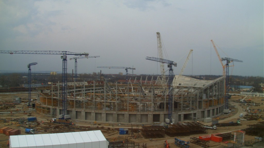 Budowa stadionu w Gdańsku (fot. BIEG 2012)