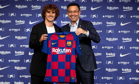 epa07717254 - SPAIN SOCCER BARCELONA (ANTOINE GRIEZMANN PRESENTED IN BARCELONA)