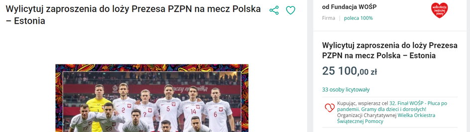 Wylicytowano bilety do loży prezesa PZPN na mecz Polska – Estonia