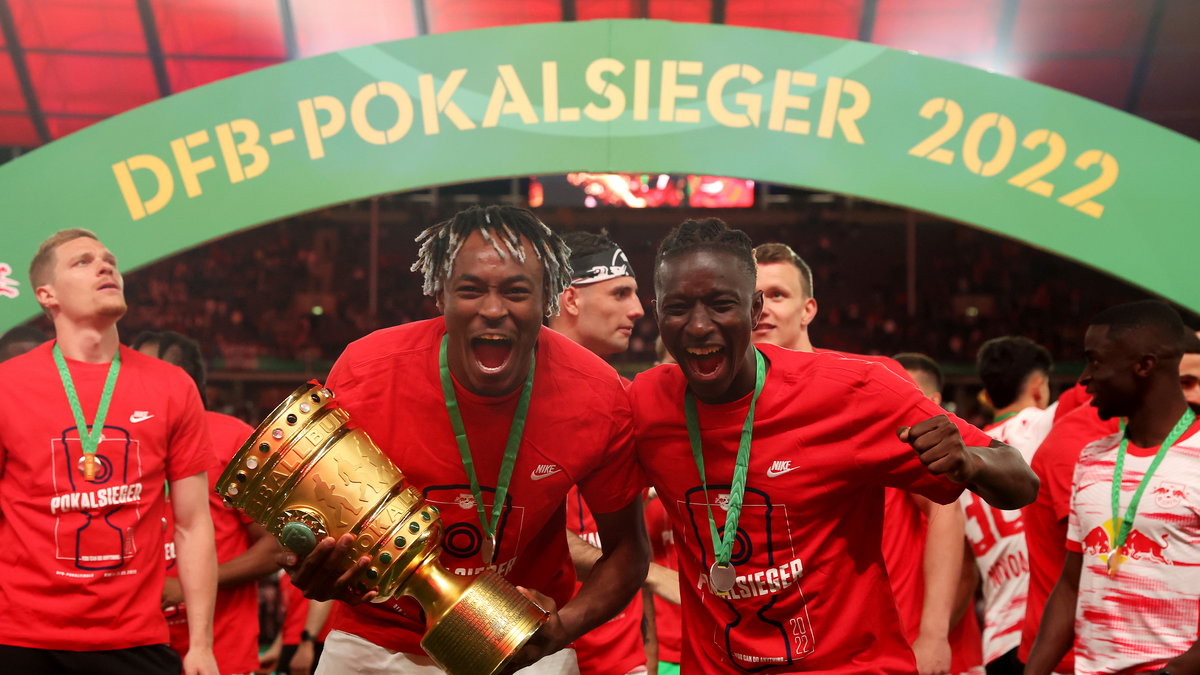 Piłkarze RB Leipzig świętowali wygranie Pucharu Niemiec