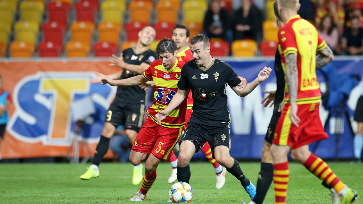 Zoran Arsenić (Jagiellonia Białystok) i Boris Sekulić (Górnik Zabrze)