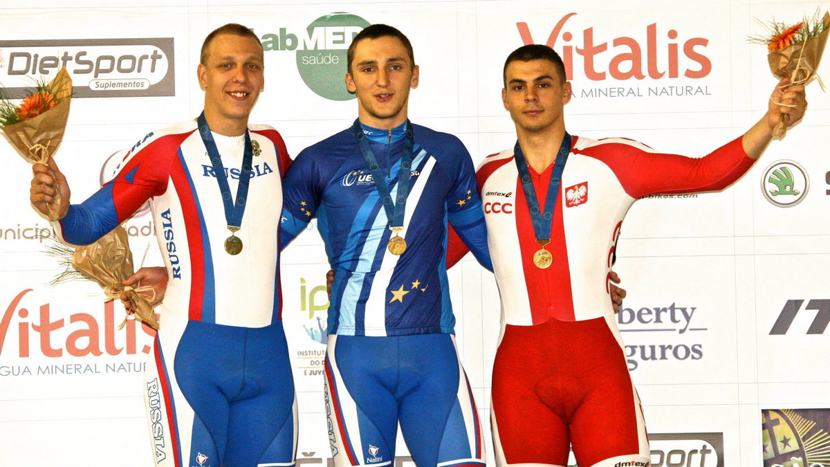 Patryk Rajkowski (z prawej) na podium