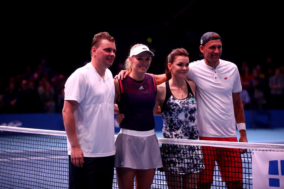 Marcin Matkowski, Karolina Woźniacka, Agnieszka Radwańska i Łukasz Kubot