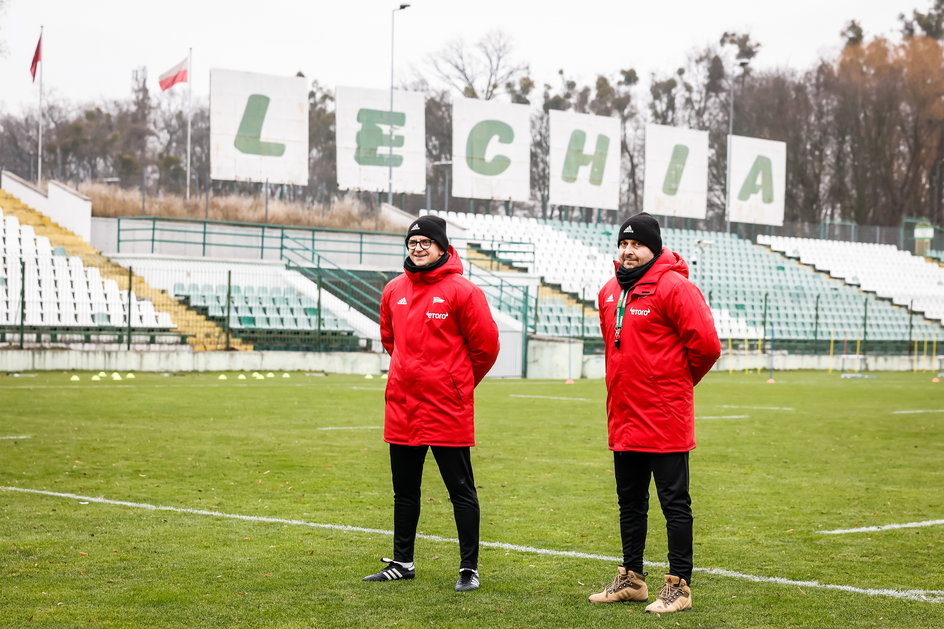 Od lewej: Maciej Bagrowski i Marcin Kaczmarek. Szkoleniowiec Lechii wie, że od startu rundy wiosennej może zależeć przyszłość gdańszczan. Biało-Zieloni skazani są na walkę o utrzymanie w Ekstraklasie. 