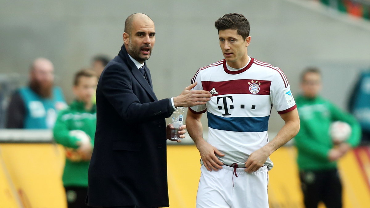 Pep Guardiola i Robert Lewandowski