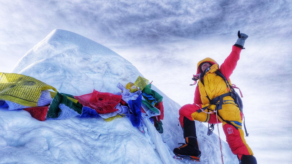 Gorzkowska weszła na Mount Everest jako najmłodsza Polka. Miała 26 lat i 17 dni. 