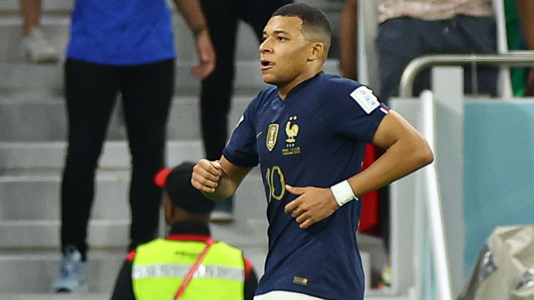 Kylian Mbappe podczas meczu z reprezentacją Polski