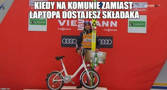 Memy po ostatnim zwycięstwie Kamila Stocha fot. Internet