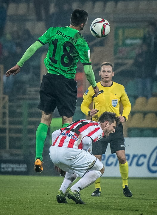 PIŁKA NOŻNA EKSTRAKLASA ZAGŁĘBIE LUBIN CRACOVIA (Bartosz Śpiączka Hubert Wołąkiewicz)