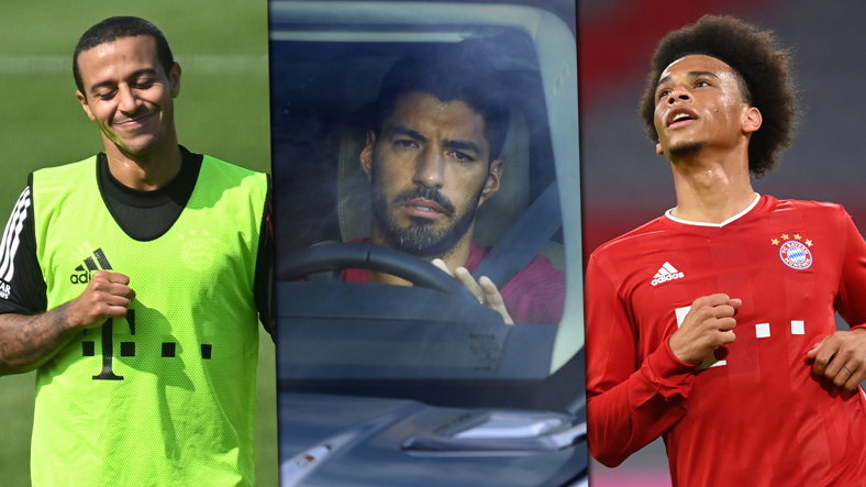 Thiago, Luis Suarez, Leroy Sane