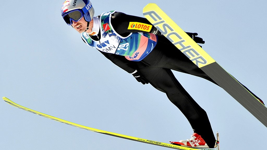 Adam Małysz w Planicy w 2010 roku