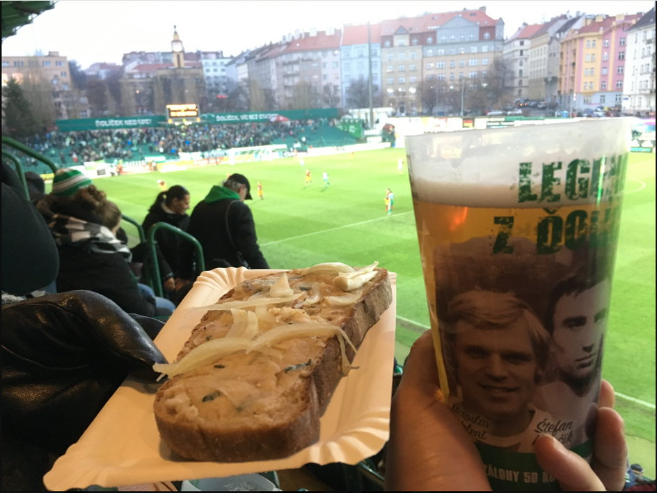 Przekąska na stadionie Bohemians