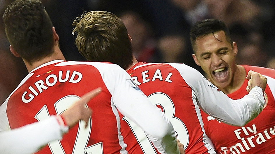 Miejsce 8 - Arsenal - Alexis Sanchez, Olivier Giroud, Danny Welbeck