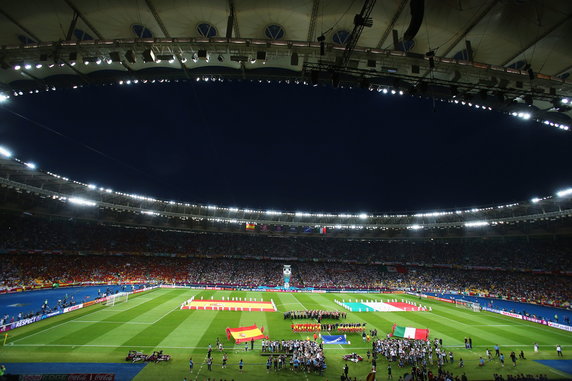 Stadion w Kijowie podczas finału Euro 2012