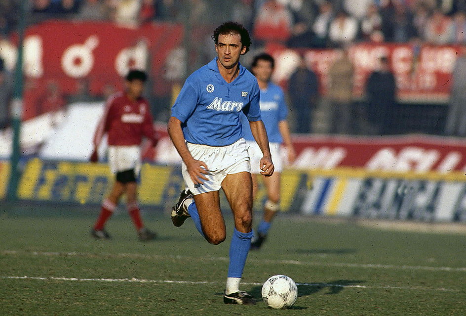 Alessandro Renica w sezonie 1989/1990. Ostatnim mistrzowskim w historii Napoli