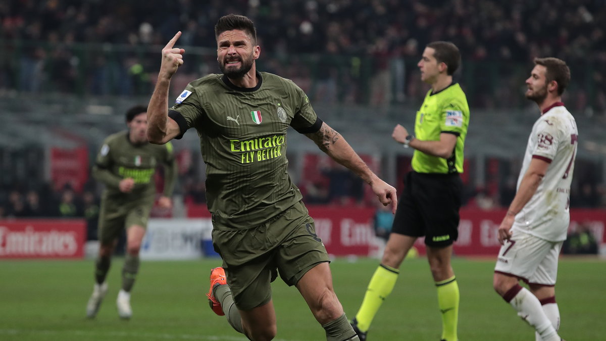 Olivier Giroud zapewnił cenną wygraną Milanowi