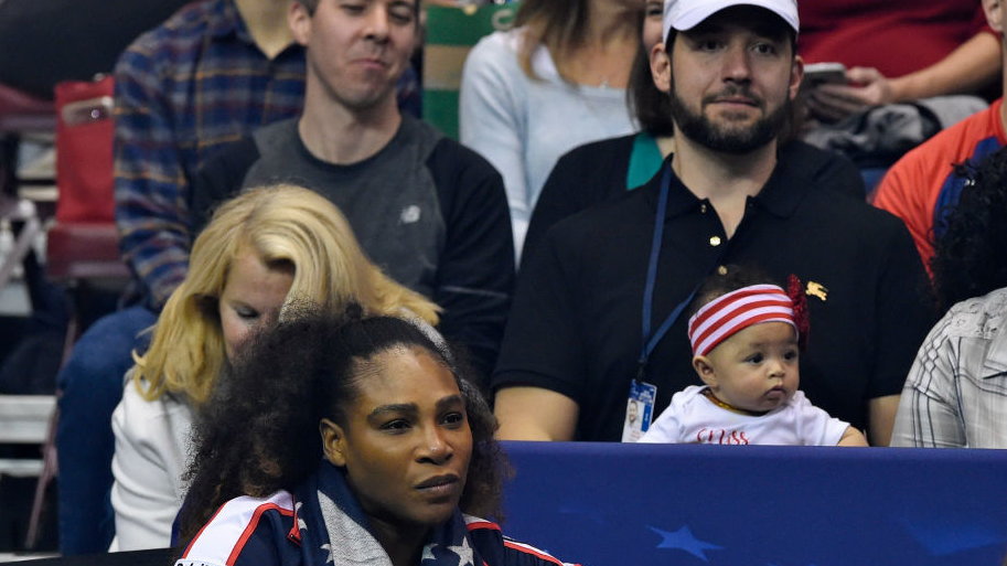 Serena Williams, Alexis Ohanian i ich córka Alexis Olympia