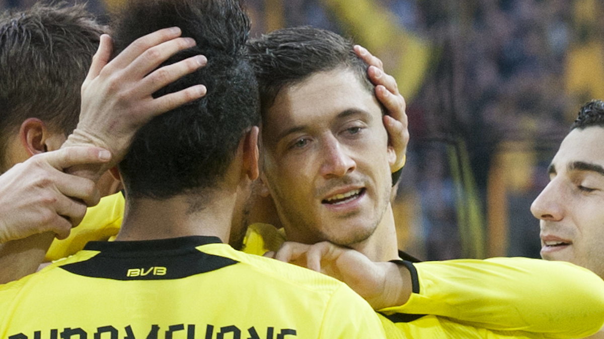 Robert Lewandowski i Pierre-Emerick Aubameyang z czasów gry w BVB