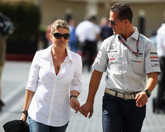 Michael Schumacher i jego żona Corinna