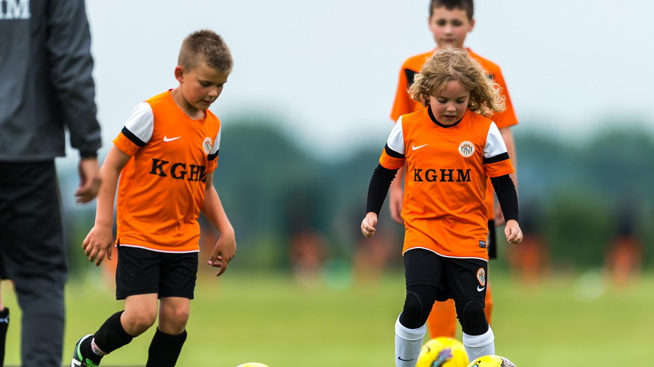 Młode talenty trenują w Akademii Piłkarskiej Zagłębia Lubin