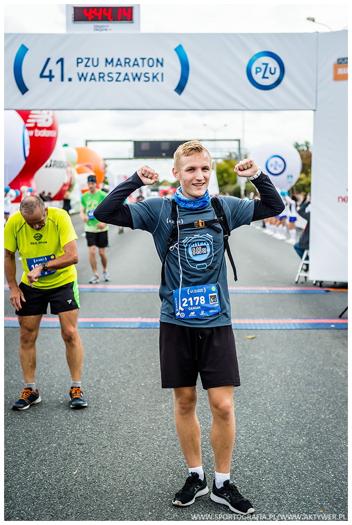 41. PZU Maraton Warszawski - 100000 finiszer w historii Maratonu Warszawskiego