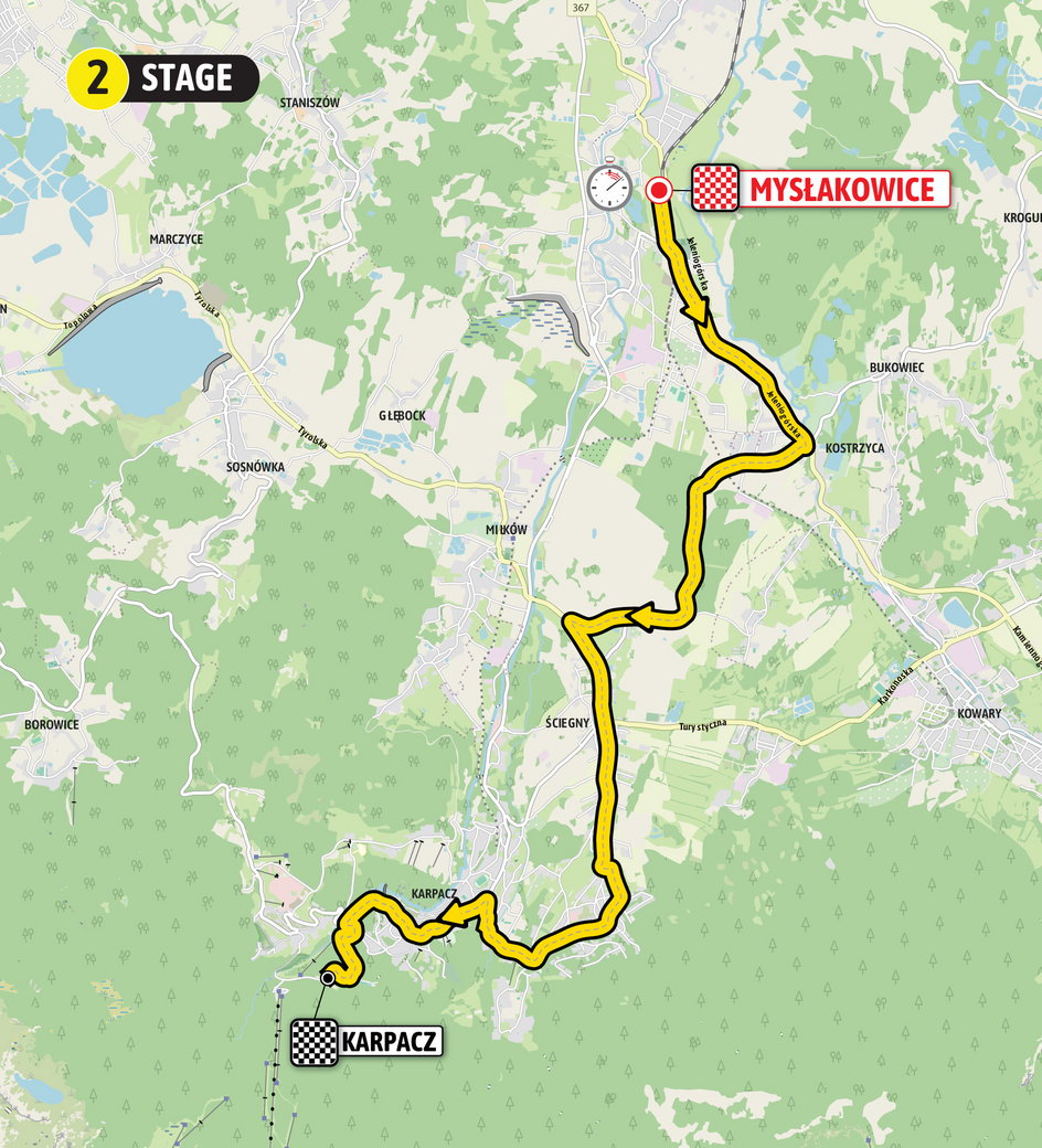 81. Tour de Pologne. Cała trasa zawodów 2024. Zobacz, jak pojadą