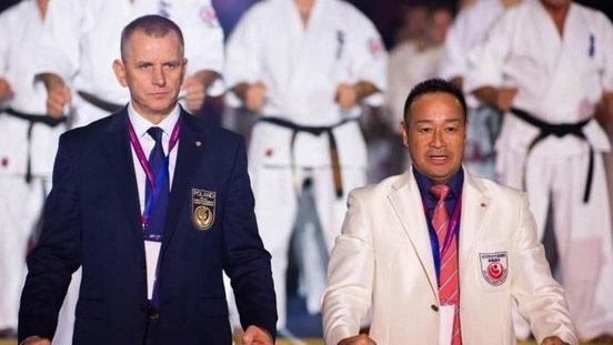 Remigiusz Karpiński (z lewej) zarządzać będzie Europejską Organizacją Karate