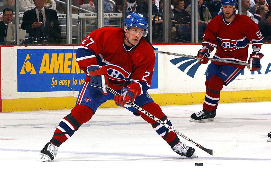 Mariusz Czerkawski w barwach Montreal Canadiens w 2003 r.