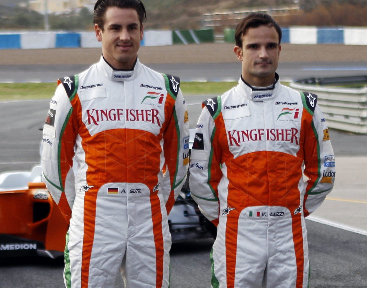 Adrian Sutil (L) i Vitantonio Liuzzi (P)