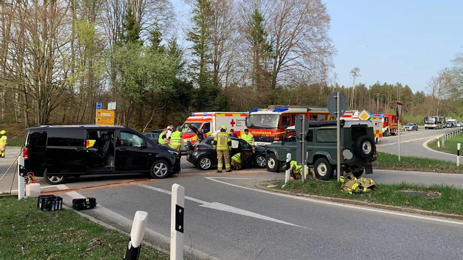 Wypadek na autostradzie A95