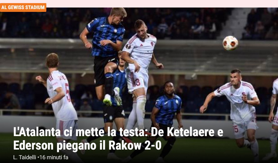 Dziennikarze "La Gazzetta dello Sport" brutalnie ocenili występ Rakowa