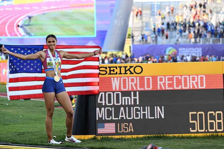 Sydney McLaughlin była jedną z największych gwiazd MŚ w Eugene