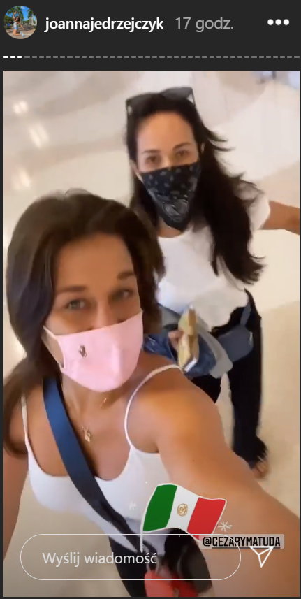 Screenshot z Instastory Joanny Jędrzejczyk