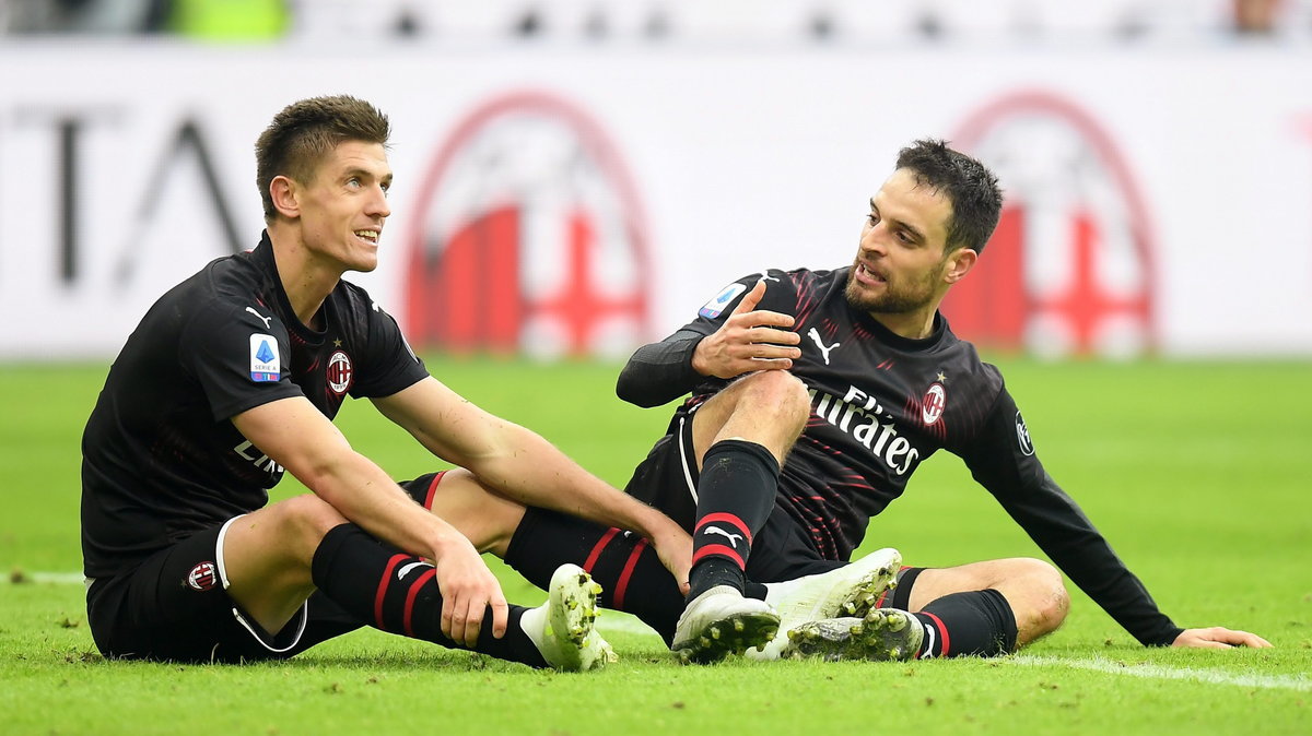 Krzysztof Piątek i Giacomo Bonaventura (AC Milan)