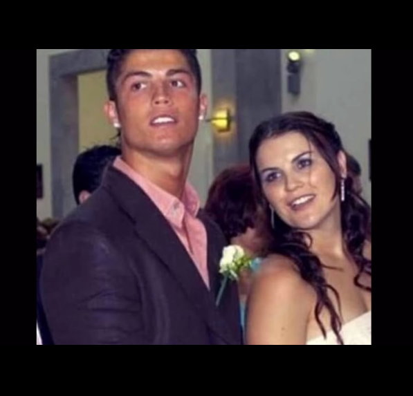 Cristiano Ronaldo na archiwalnej fotografii z siostrą (screen z nagrania opublikowanego przez Katię Aveiro)